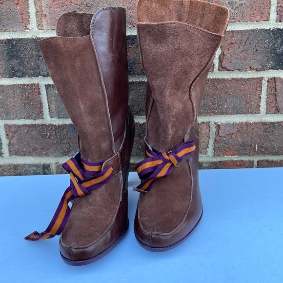 Brown Slouch ankle booties - Picture 6 of 9